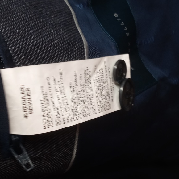 Perry Ellis Men's Slim Fit Machine Washable Wrinkle Resistant Suit Jacket - Picture 11 of 14